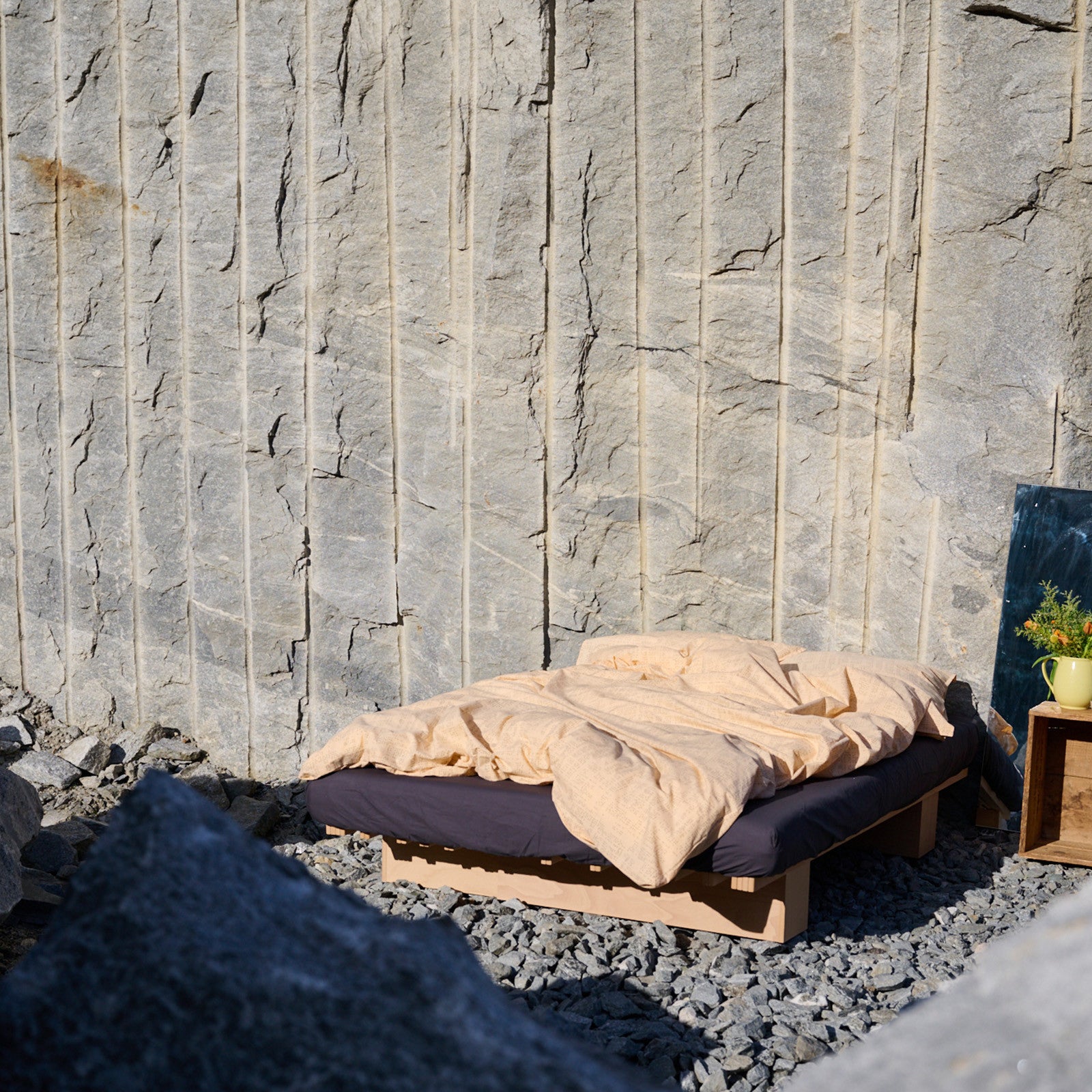 Paula Taie d'oreiller 65x100 cm Apricot, Grey