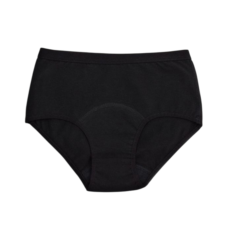 Menstrual Underpants Hipster Model Medium Flow Black