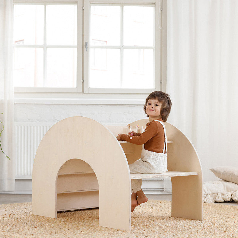 Étagère à livres KUMPU Montessori Bouleau