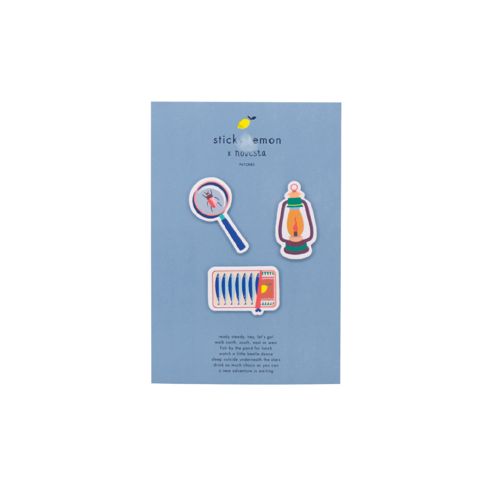 Aufnäher Sticky Lemon Blau