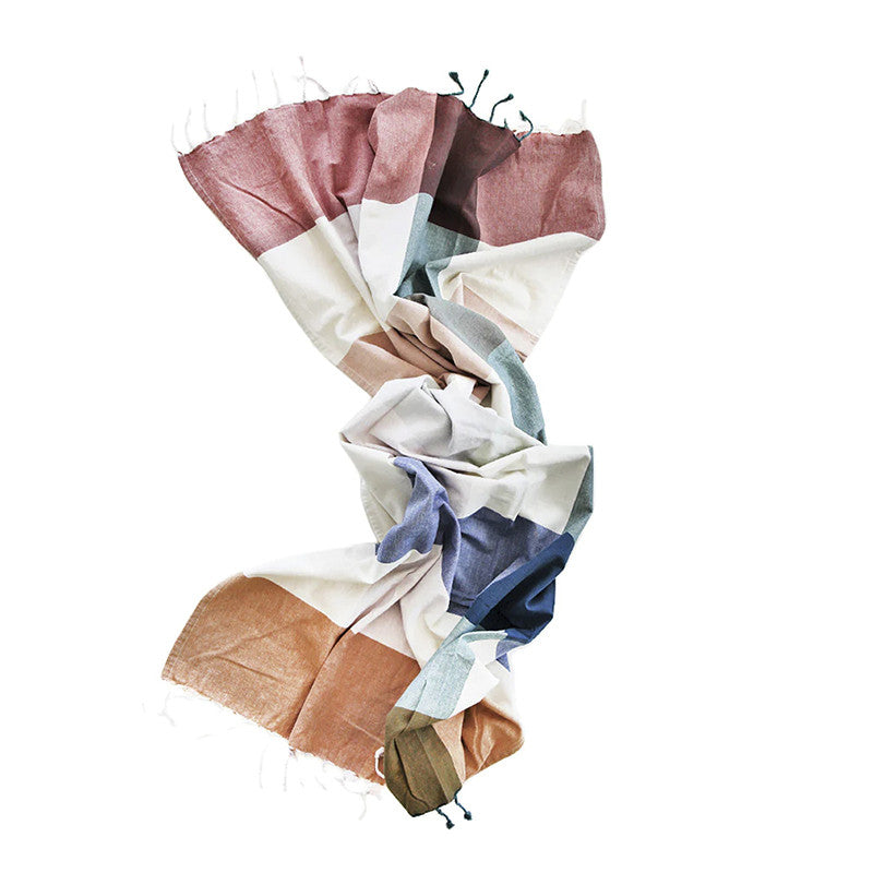 Badetuch Fouta Rose Check