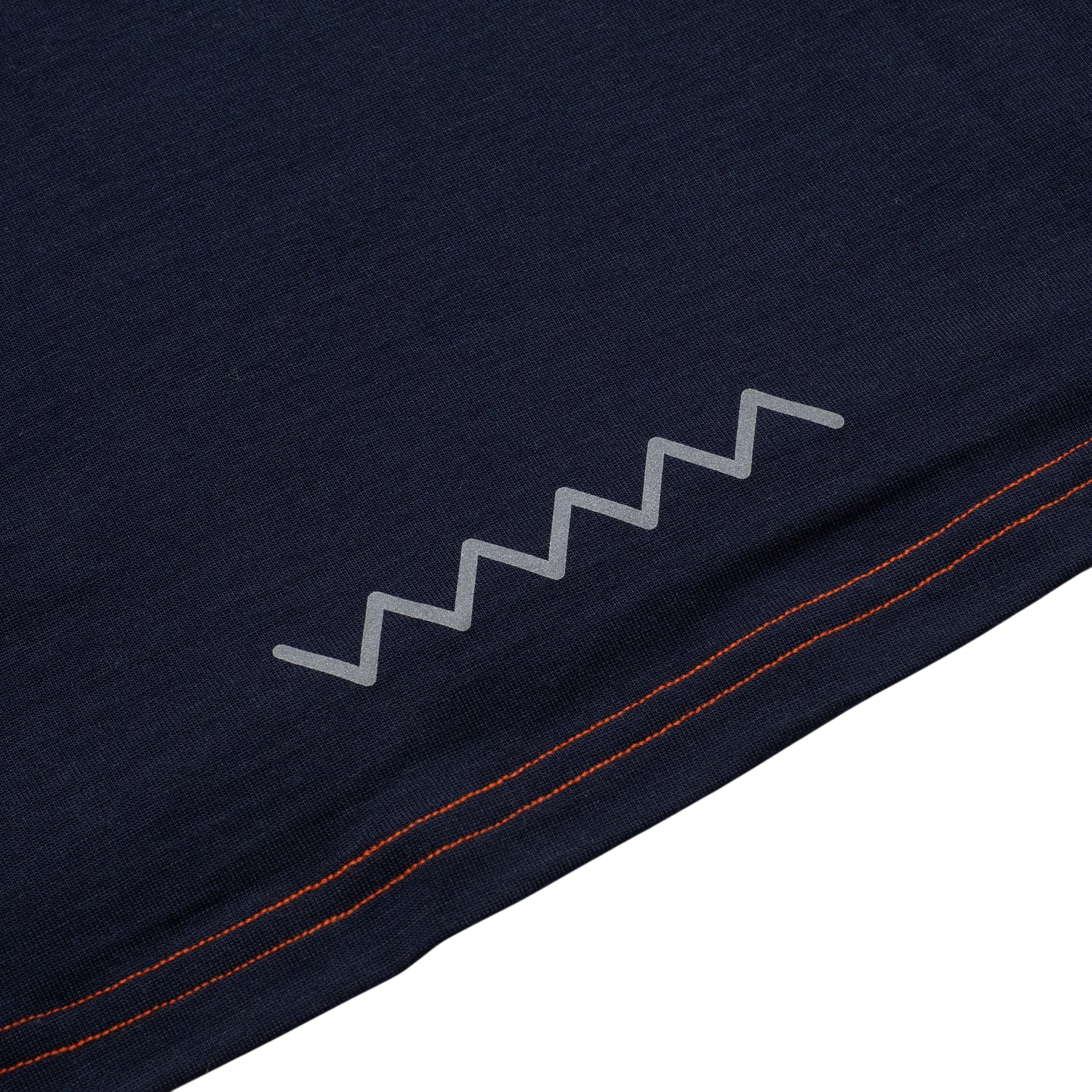 Bike long-sleeved shirt Merino Luke Red Orange, True Navy