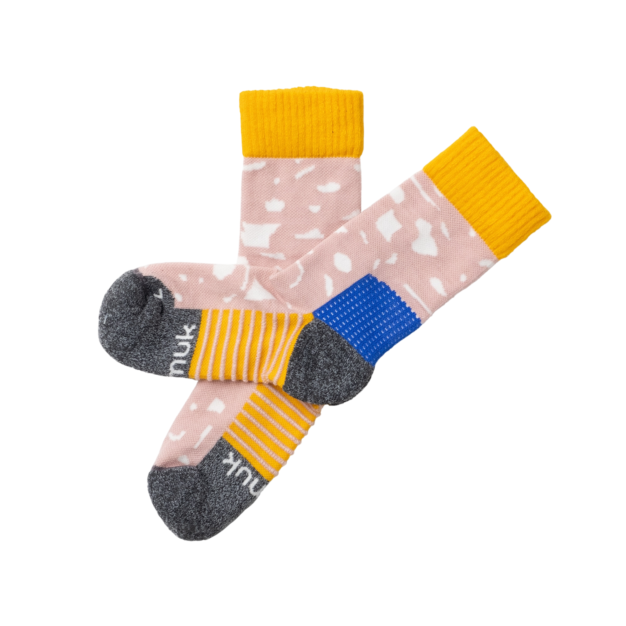 Wandersocken Merino Peak Sunset Rose, Sunflower Yellow