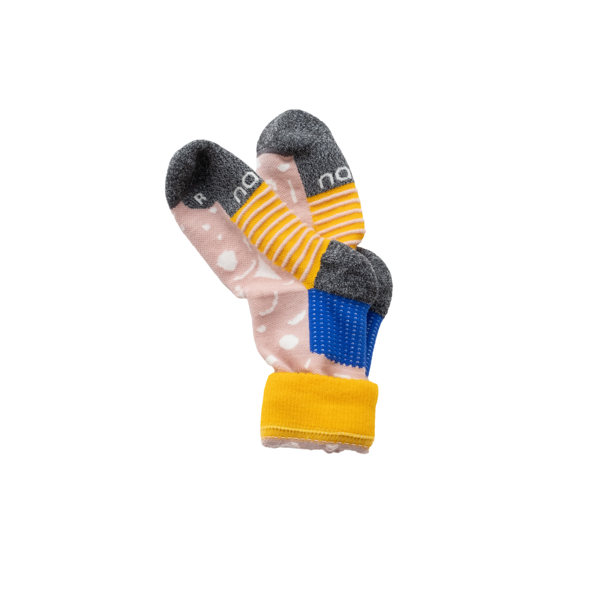 Wandersocken Merino Peak Sunset Rose, Sunflower Yellow