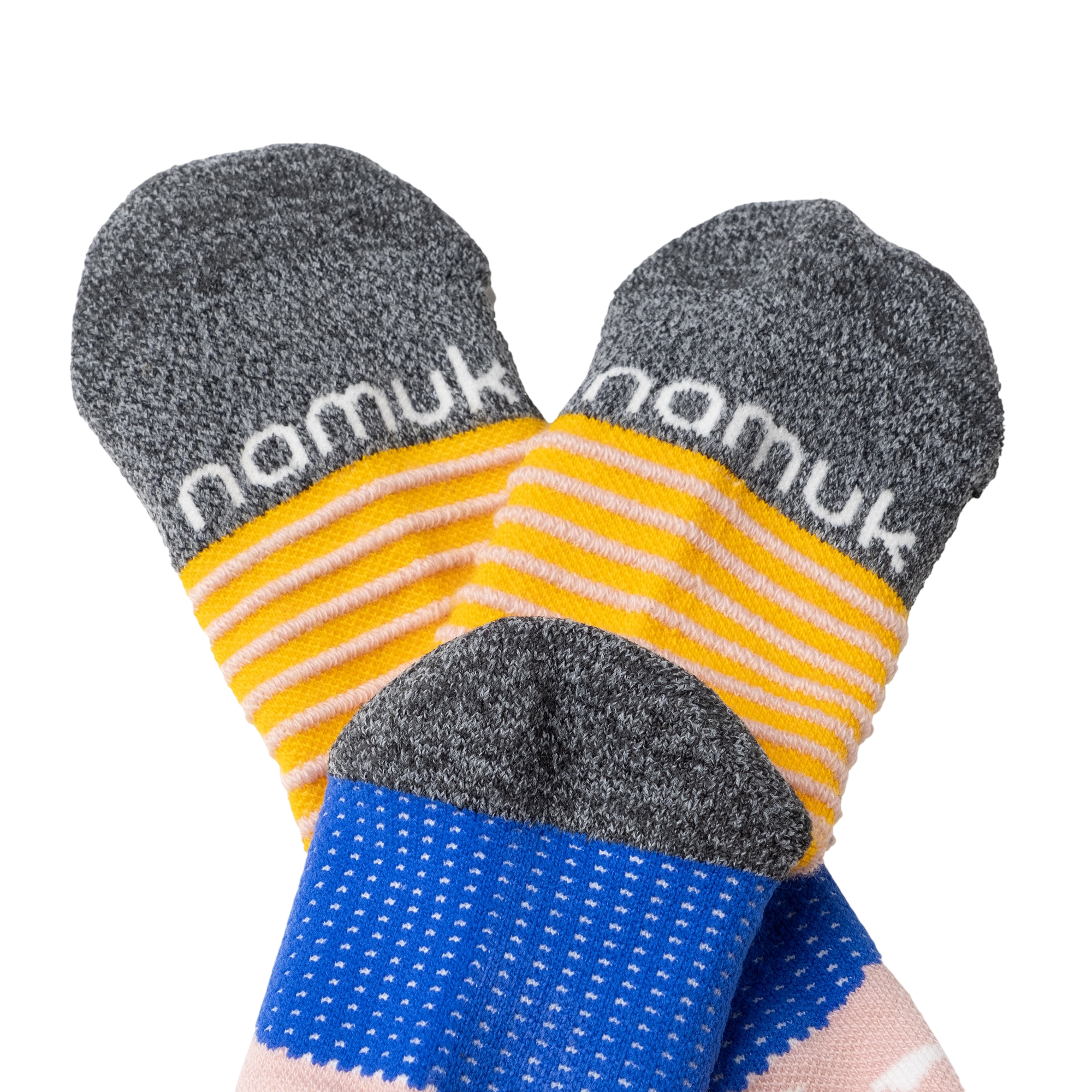 Wandersocken Merino Peak Sunset Rose, Sunflower Yellow