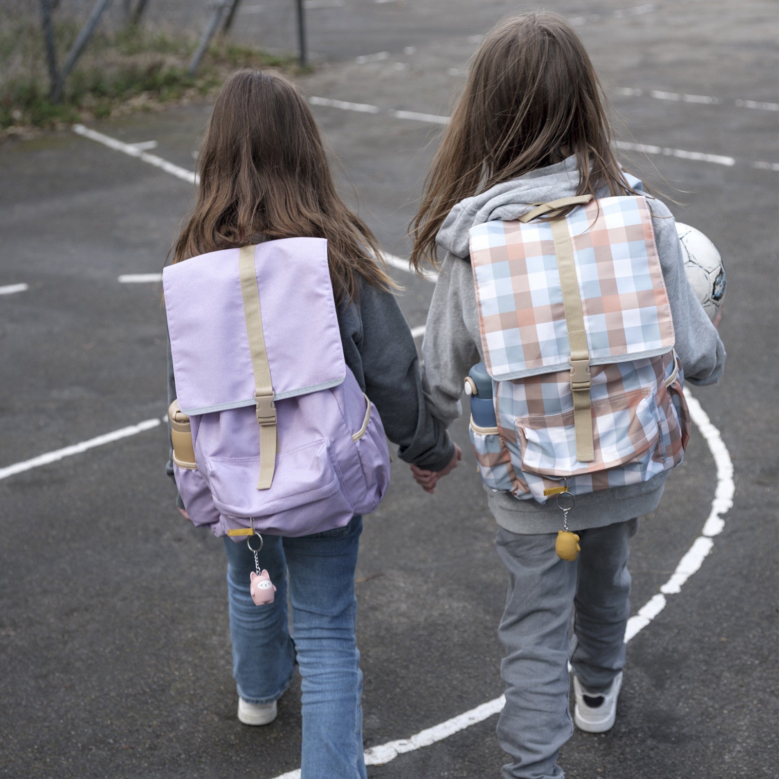 Backpack Fabelab Cottage Blue Checks large