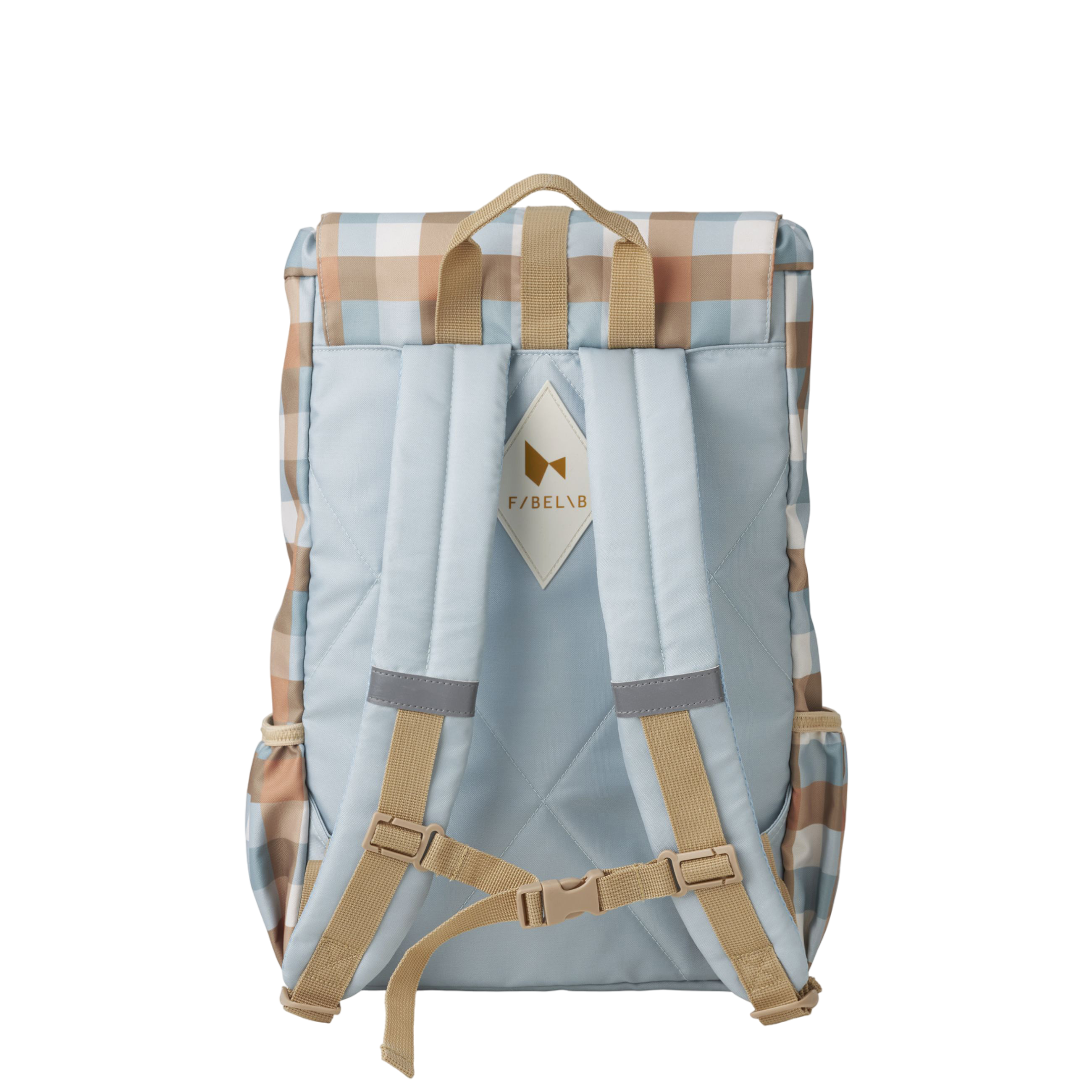 Backpack Fabelab Cottage Blue Checks large