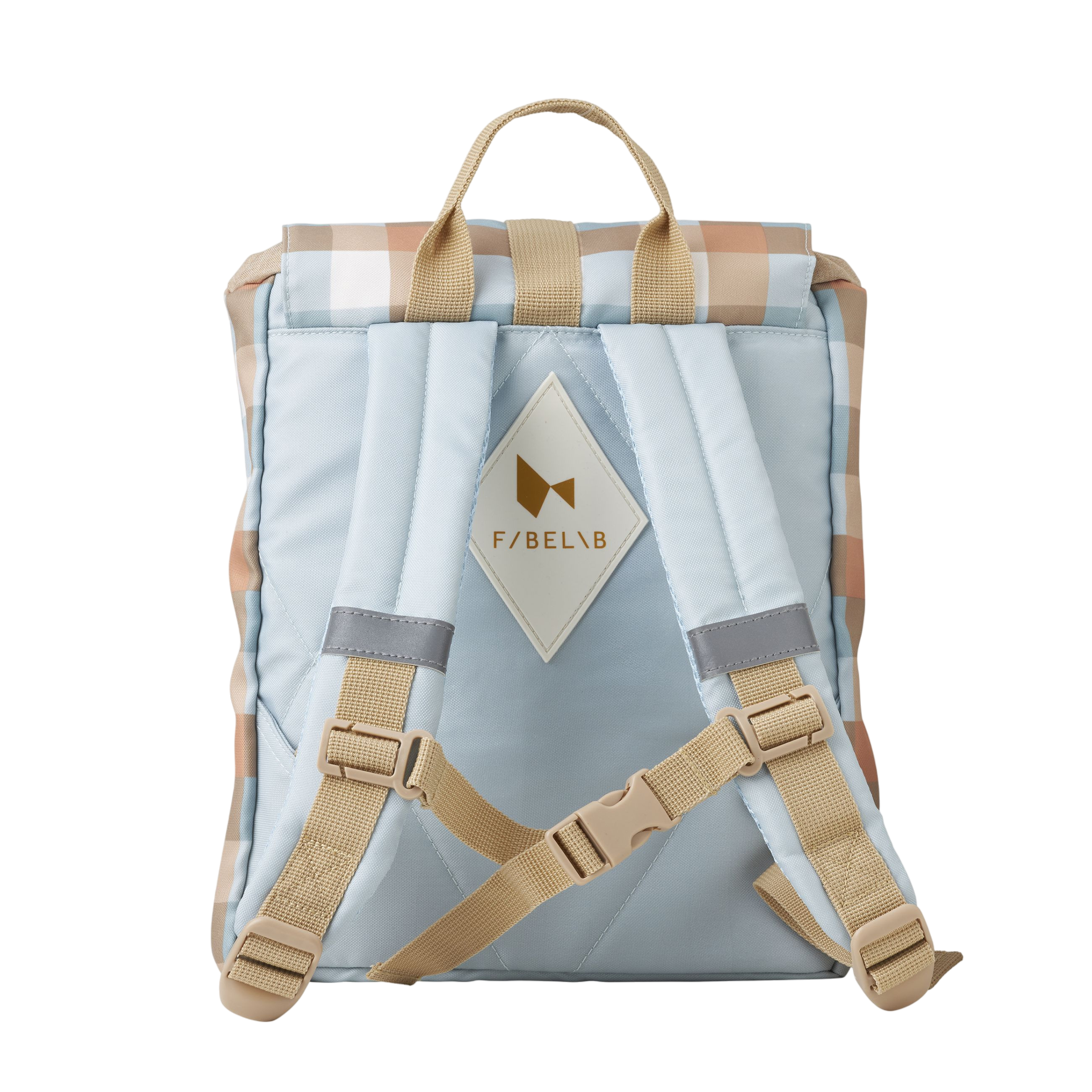 Backpack Fabelab Cottage Blue Checks small
