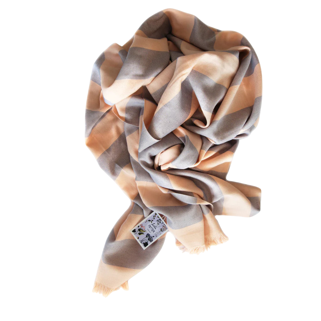 Fouta Rose Blue bath towel