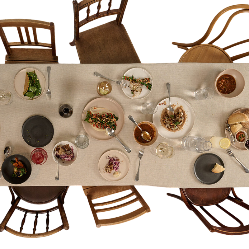 Smilla Undyed table runner 50x150 cm