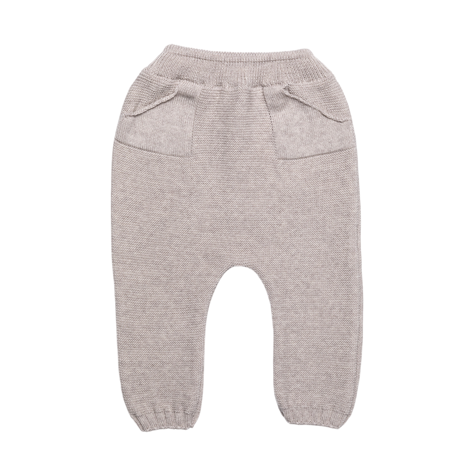 Baby pants with pockets beige mélange