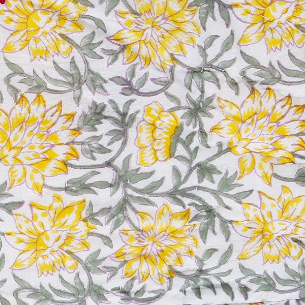 Quilt Sunnie Chintz 230 x 270 cm reversible Weiss, Gelb Grau