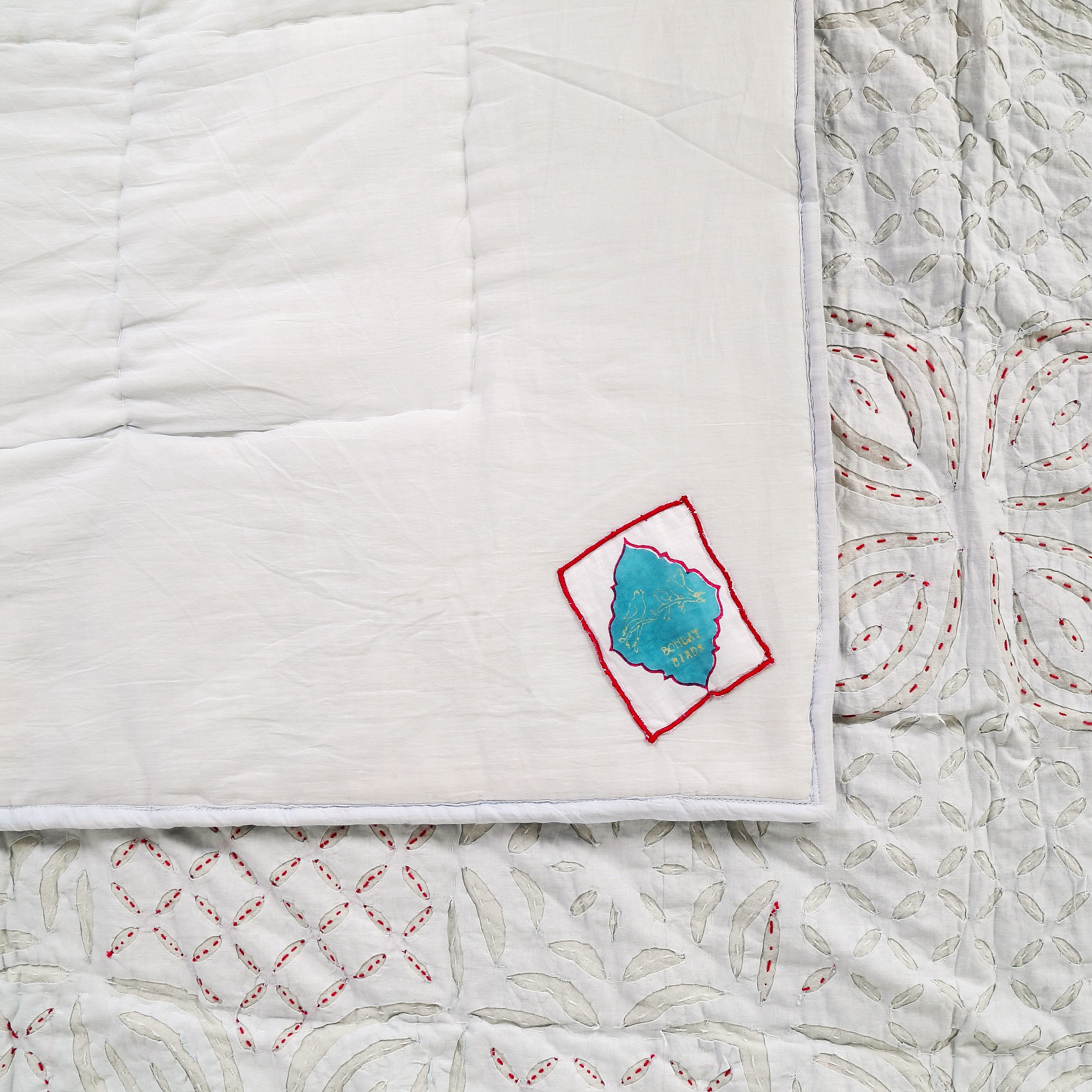 Quilt Applique 230 x 270 cm Sky