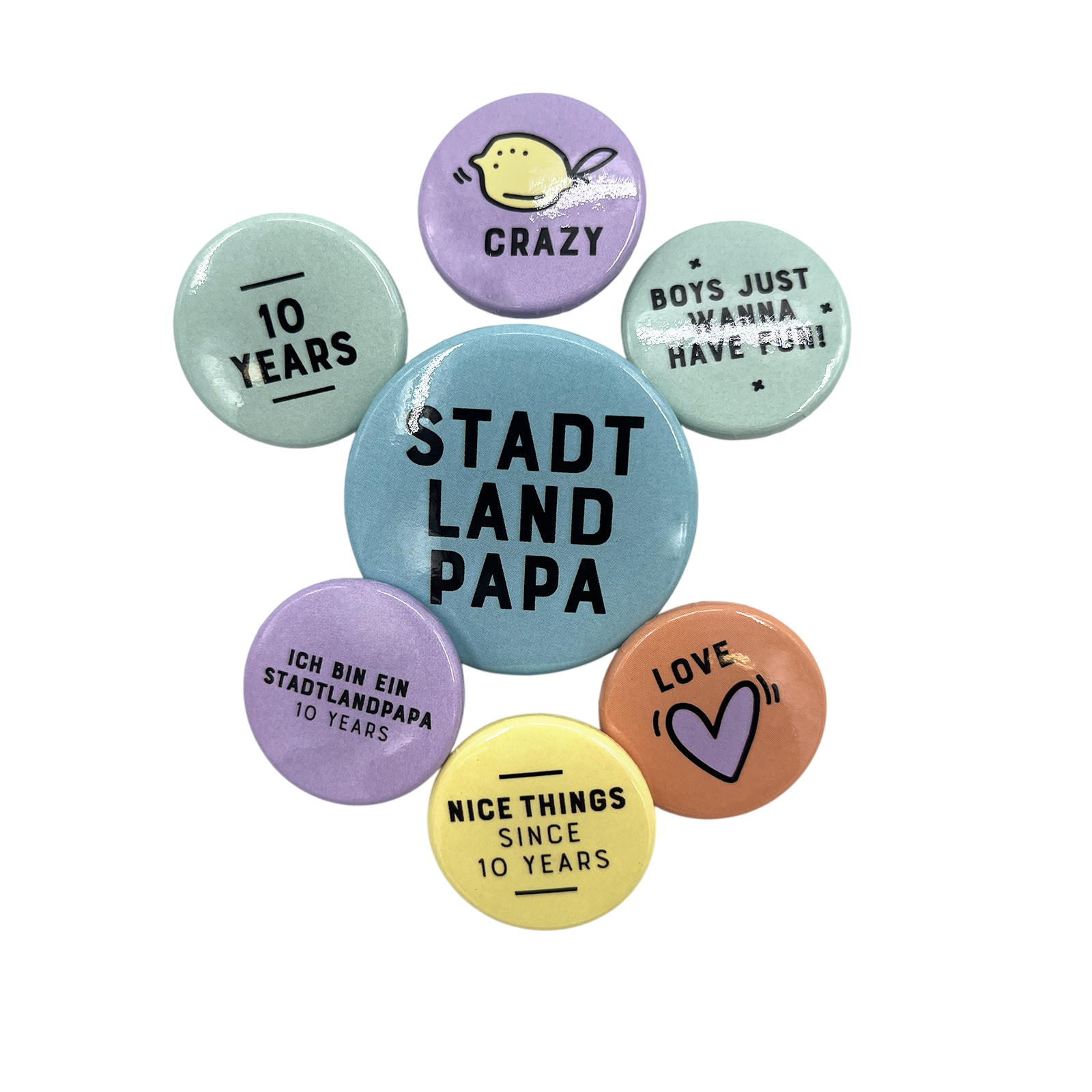 Pin Set Stadtlandpapa