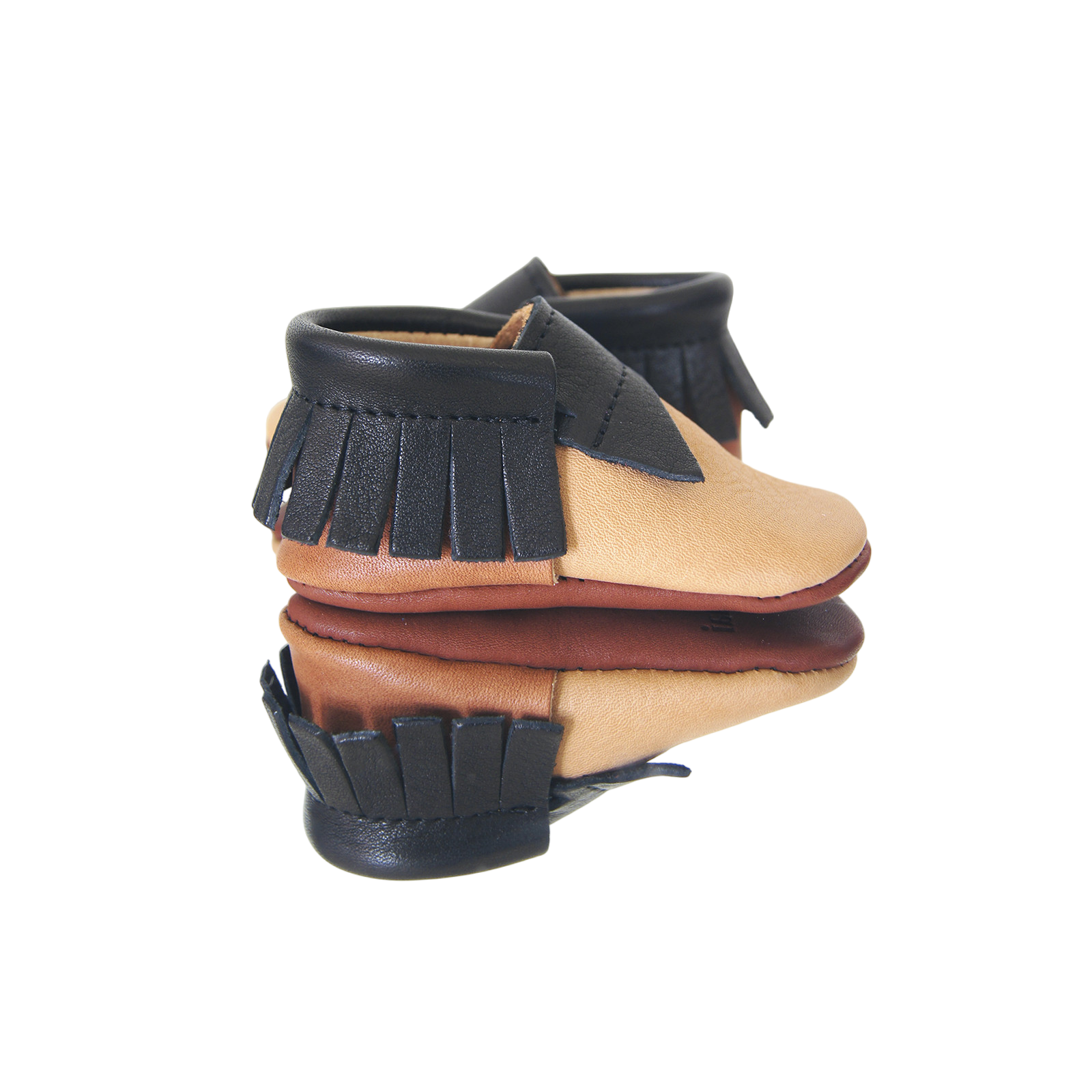 Mokassin Brown Puzzle Braun/ Beige/Schwarz