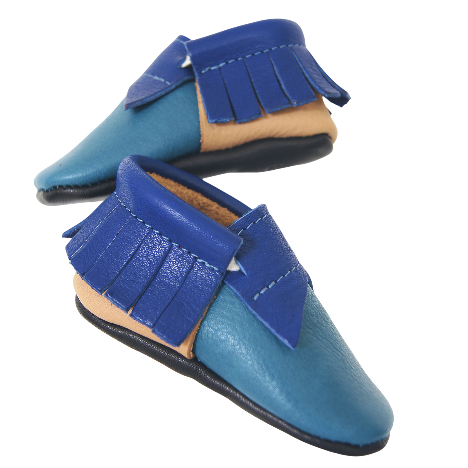 Moccasin Blue Puzzle Blue/ Beige/ Petrol
