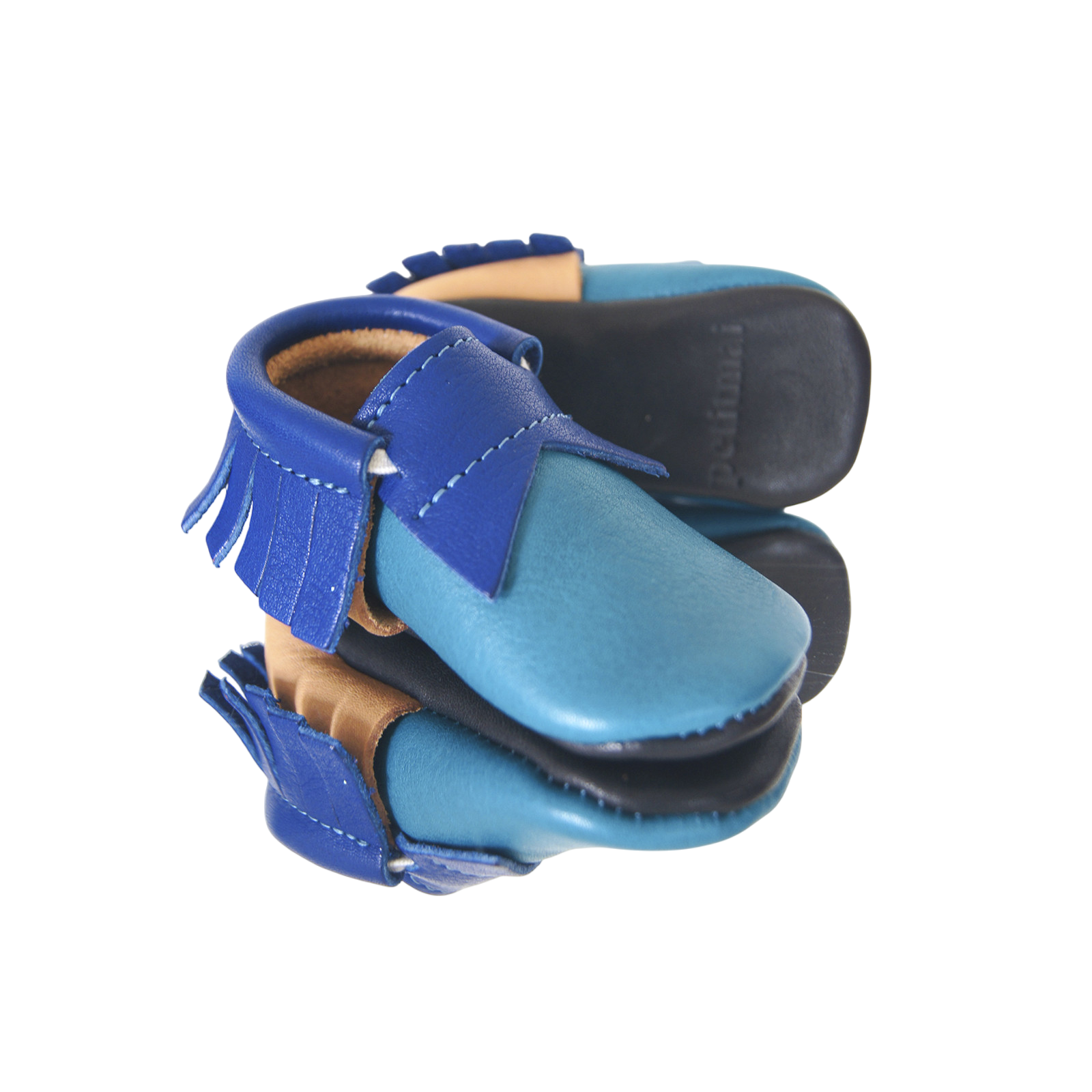 Moccasin Blue Puzzle Blue/ Beige/ Petrol