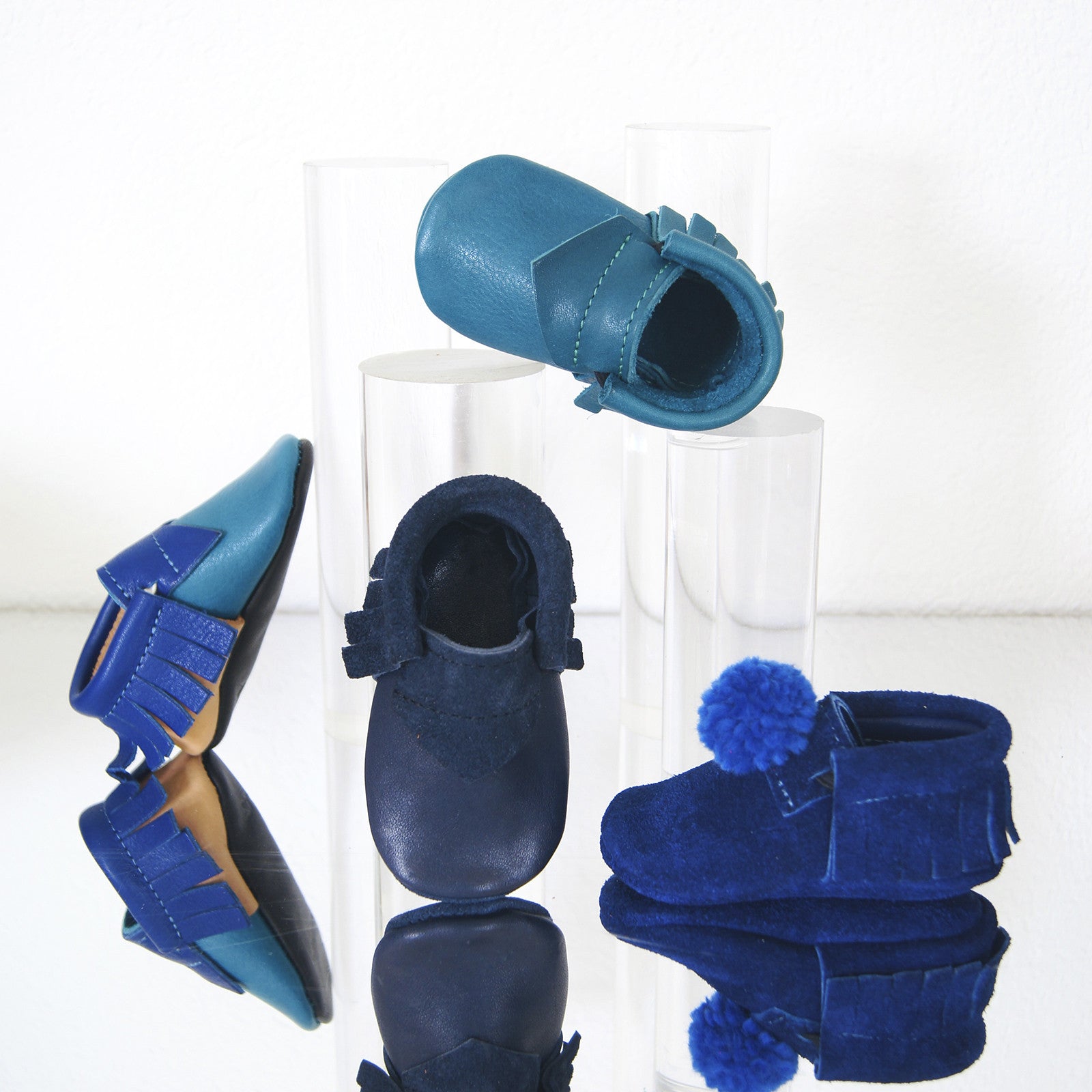 Moccasin Blue Puzzle Blue/ Beige/ Petrol