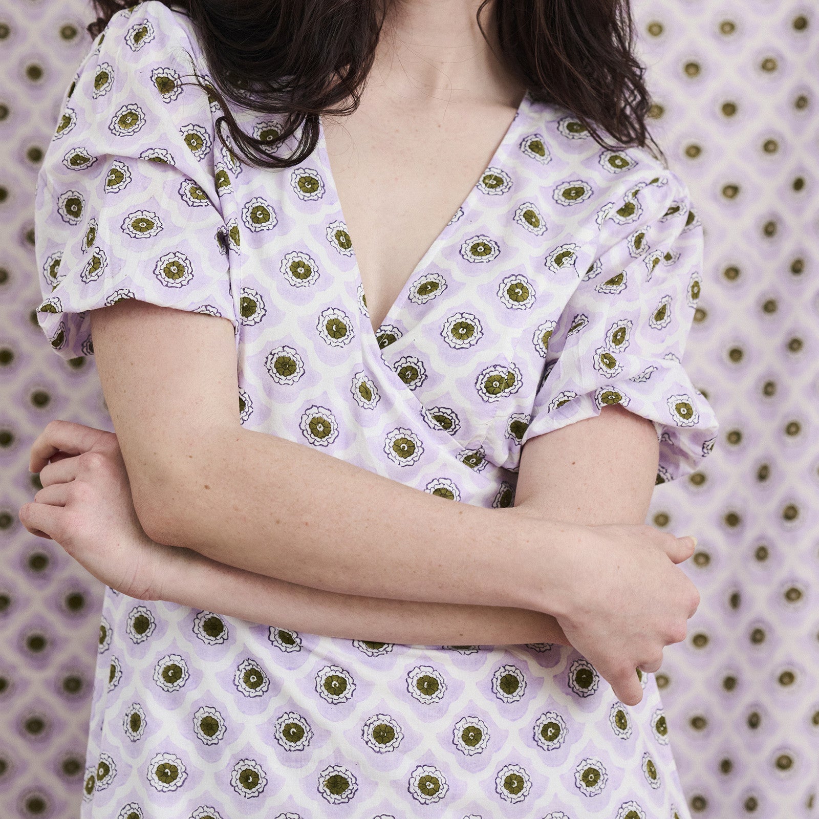 Robe portefeuille Lavender Lilac