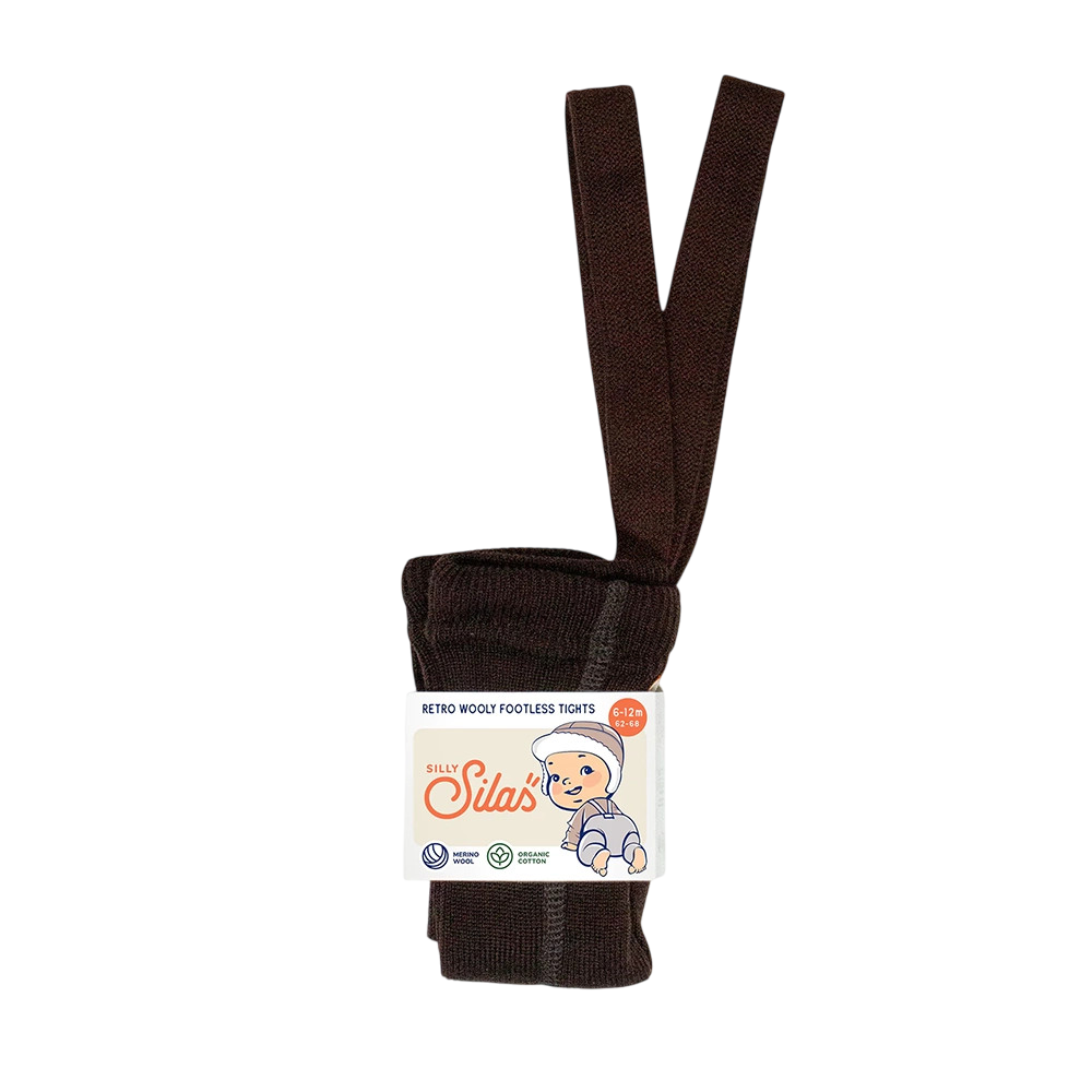 Fusslose Strumpfhose Wooly Espresso Brown