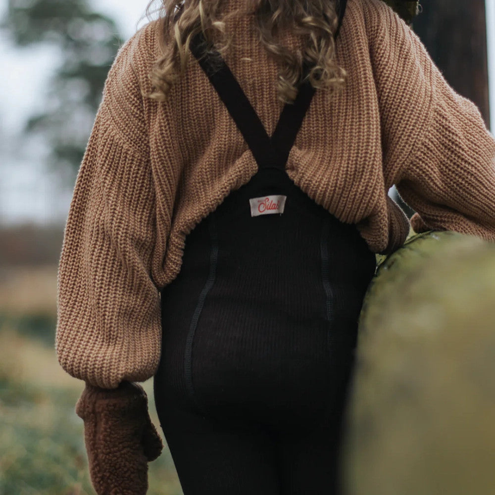 Collants sans pieds Wooly Espresso Brown