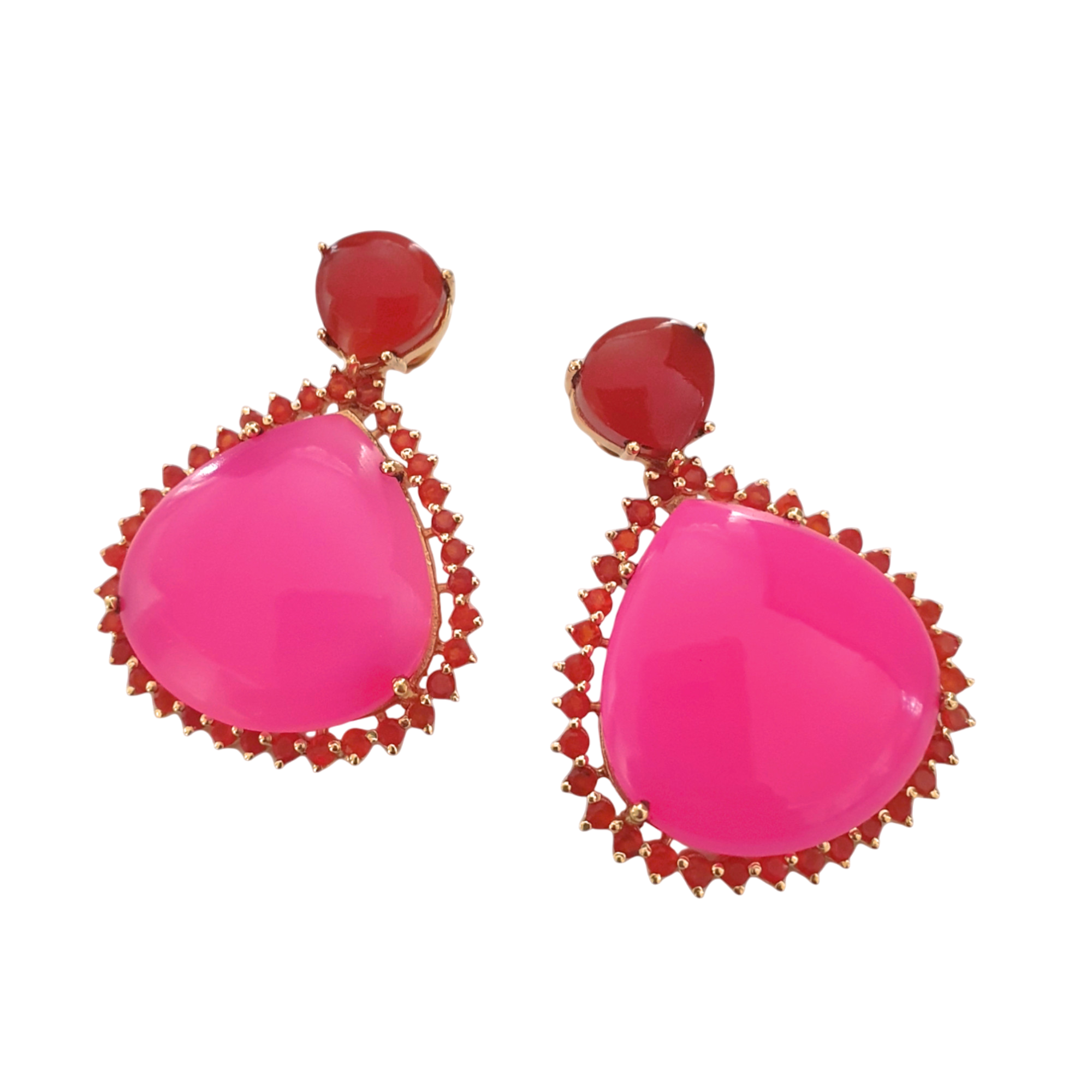 ZAARAH Fuchsia earrings