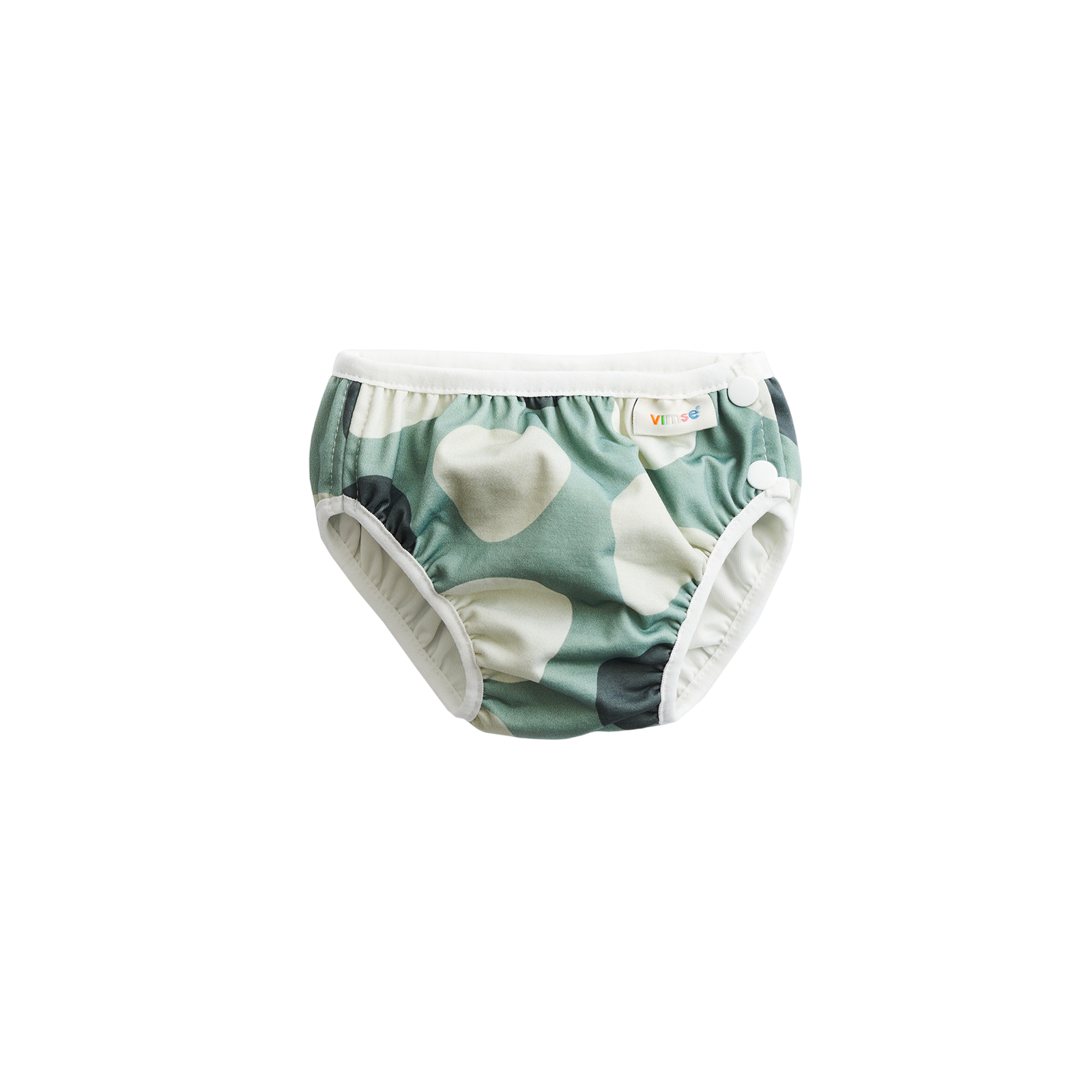 Bath diaper set of 2 green shapes