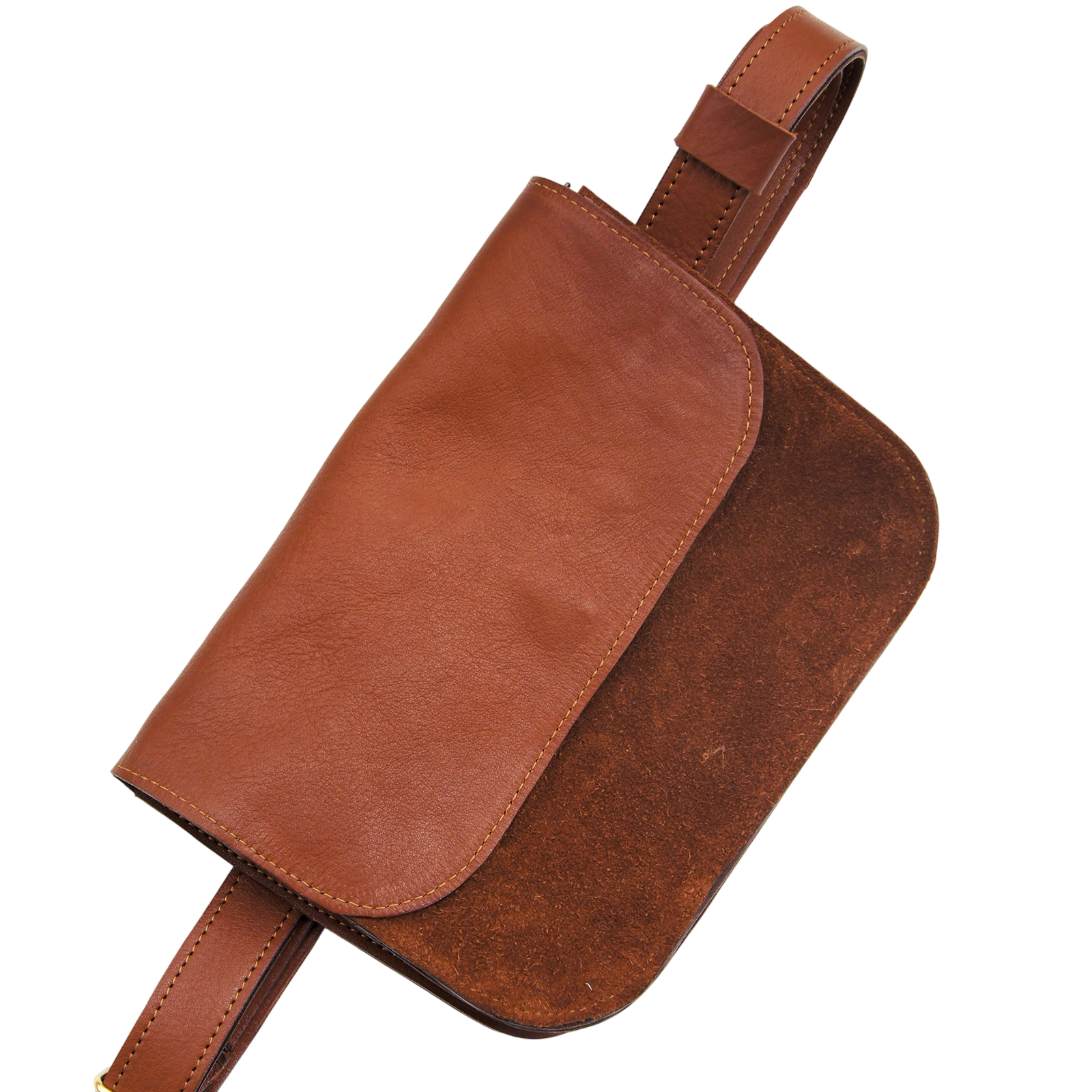 Crossbody Bag Brown 22 x 18 x 3 cm