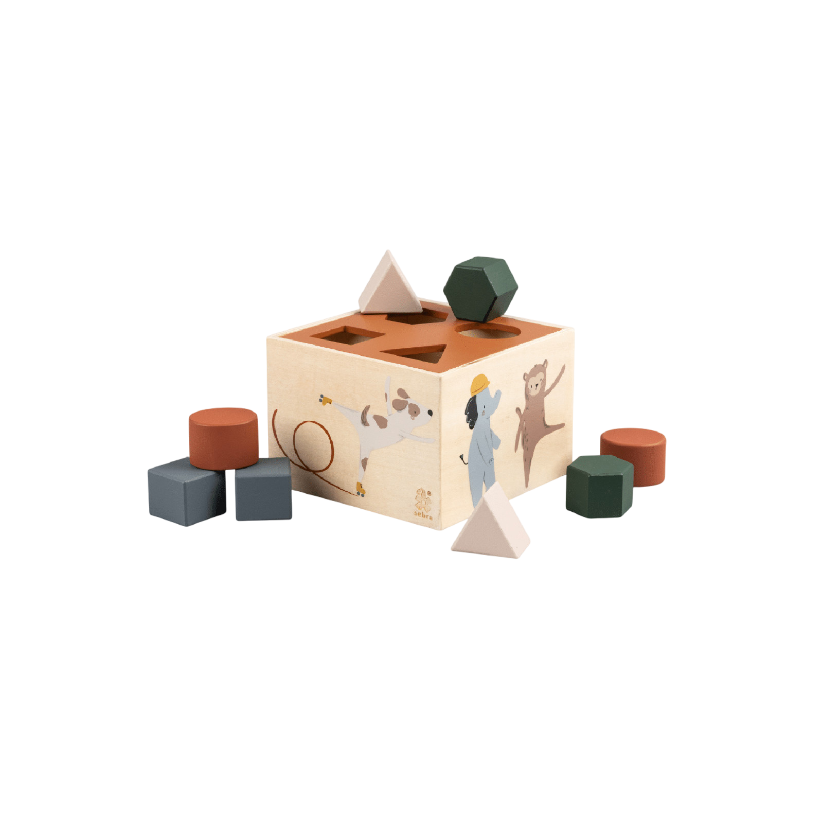 Formensteckspiel Holz Toes Builders