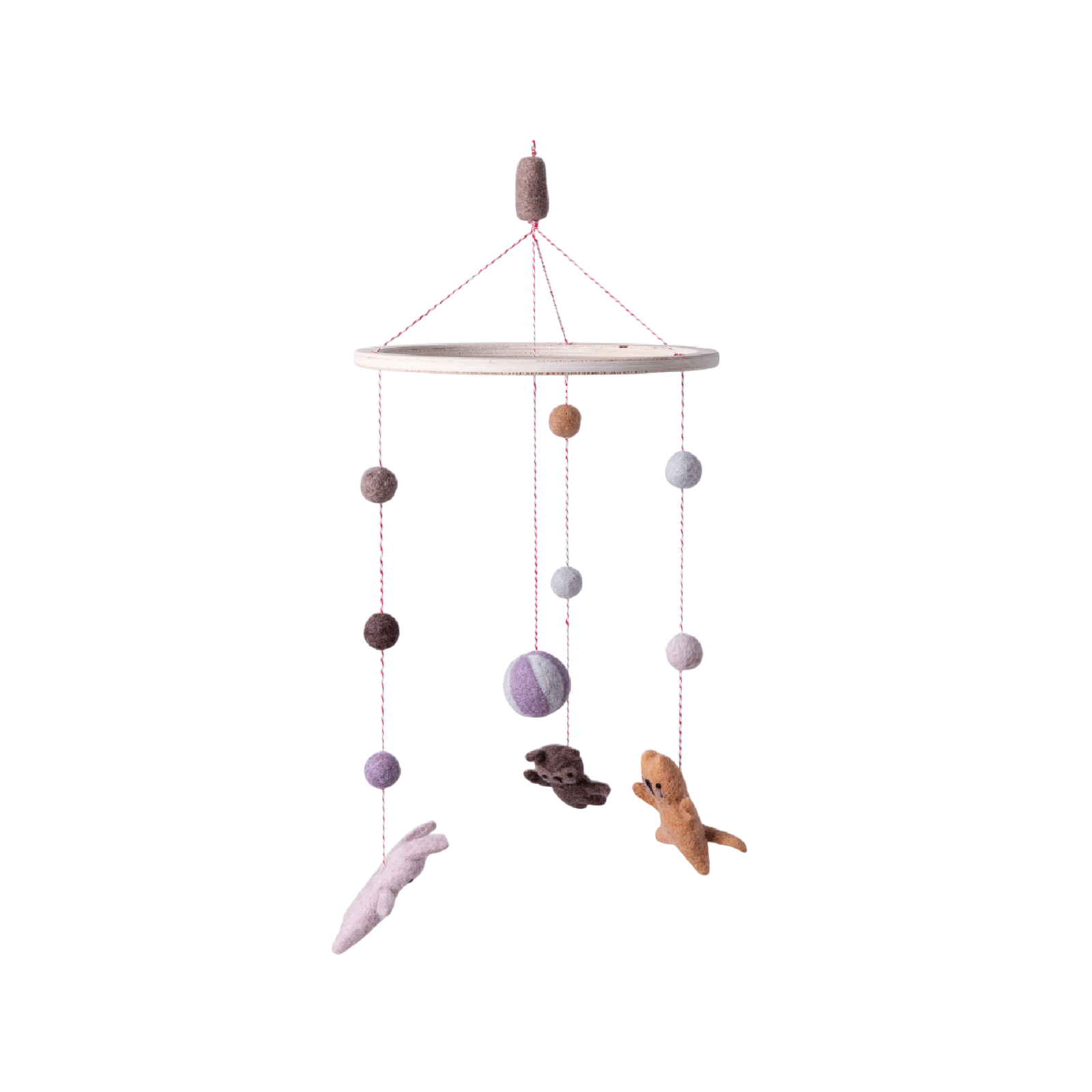 Felt baby mobile Teeny Toes