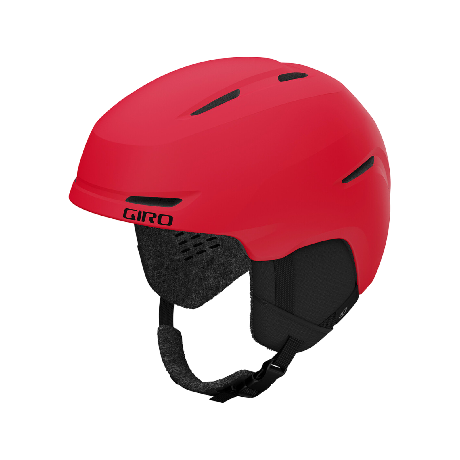 Spur ski helmet matte bright red