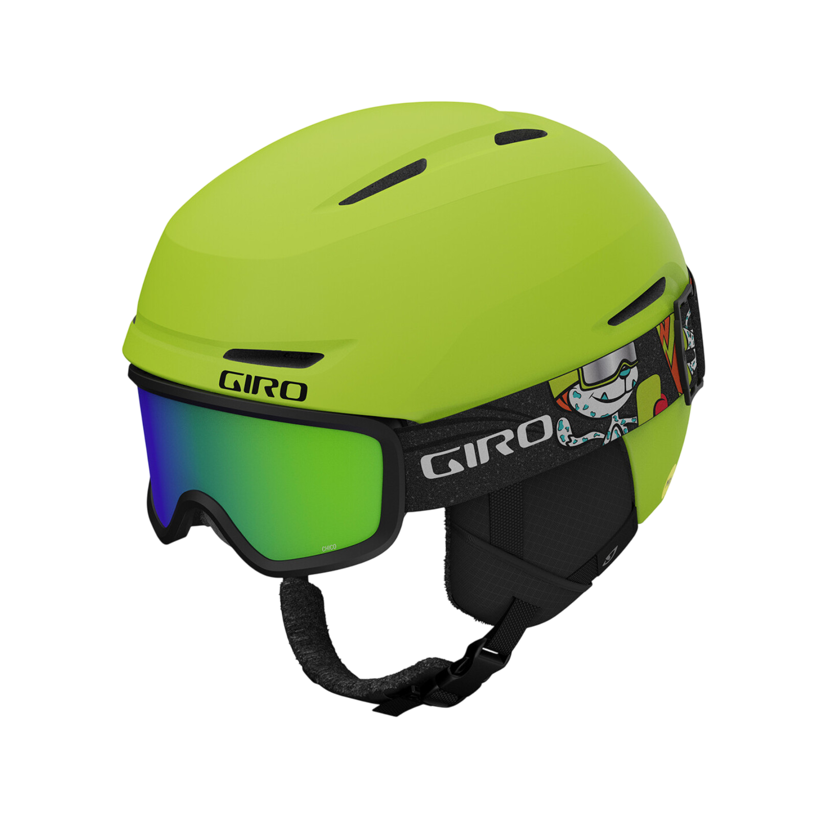 Skihelm Spur Flash Combo ano lime