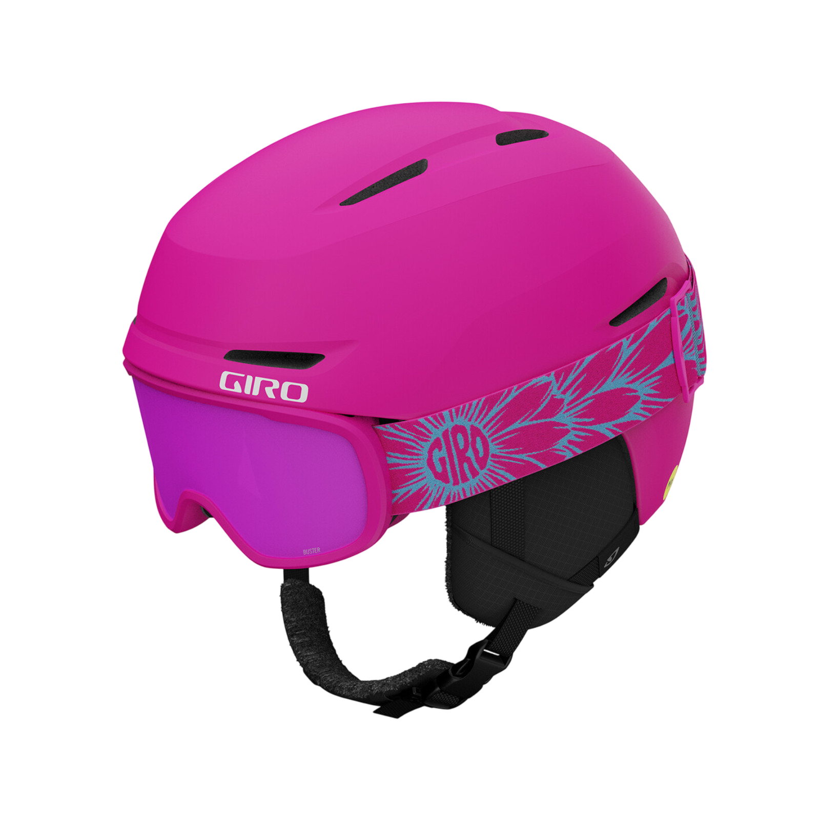 Skihelm Spur Flash Combo matte rhodamine