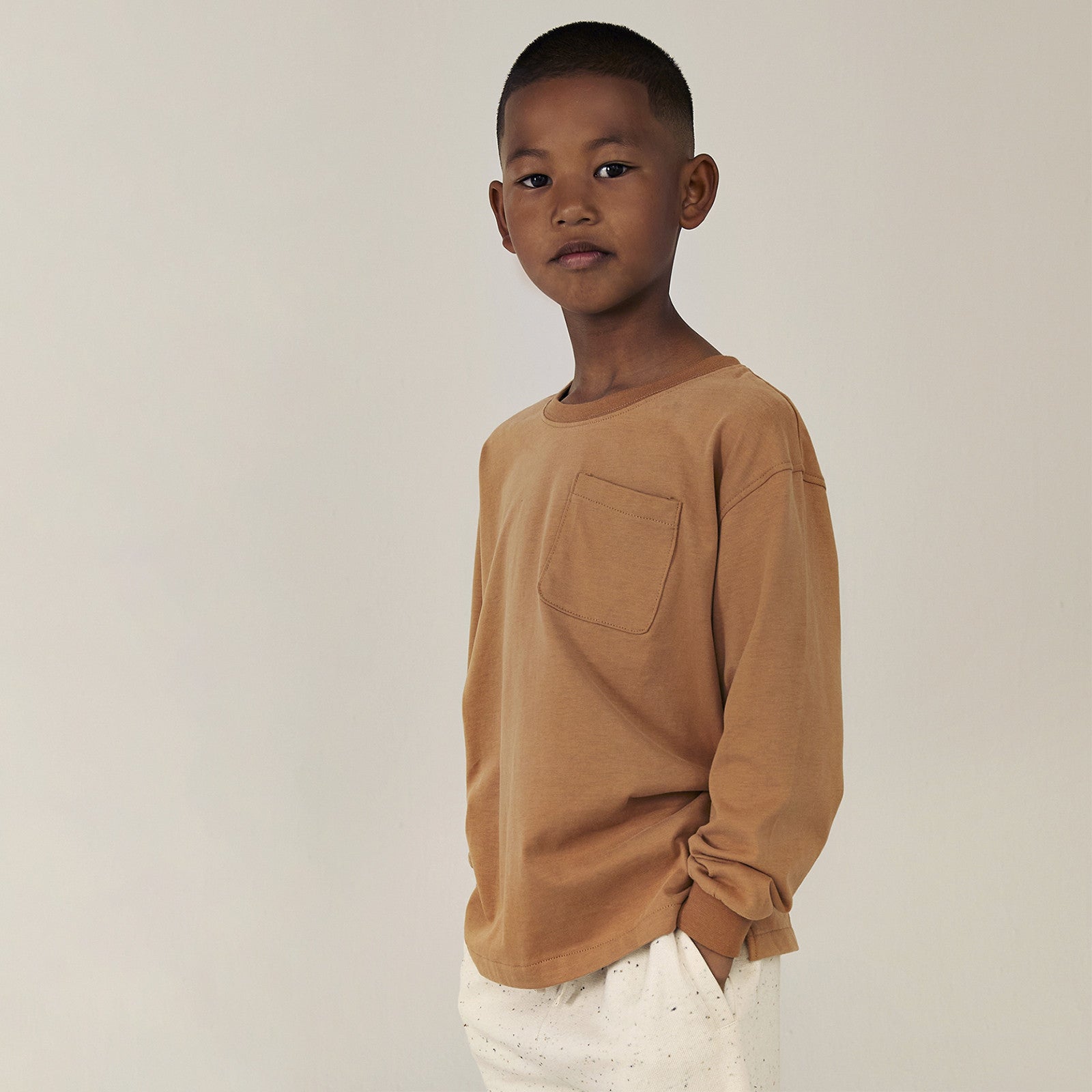 T-shirt à manches longues Biscuit