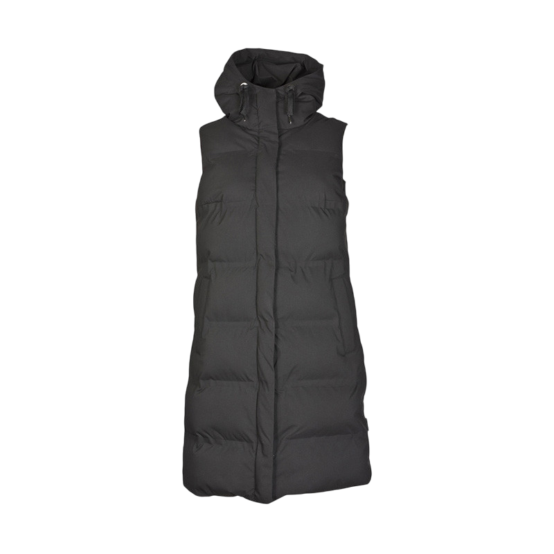 Frauen Thermo Gilet lang Petra black