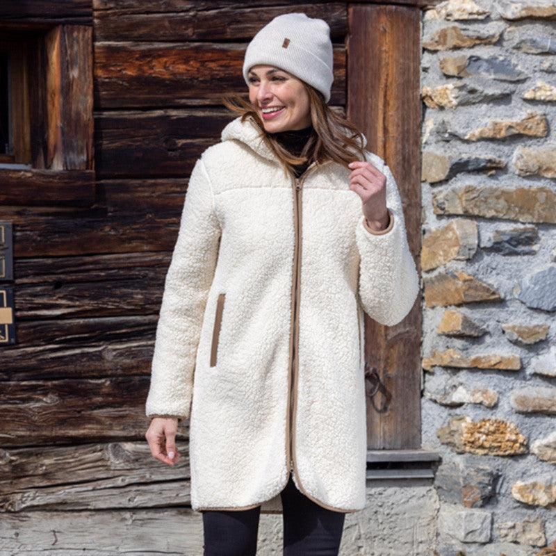 Women's Sherpa coat Fiona arctic wolf