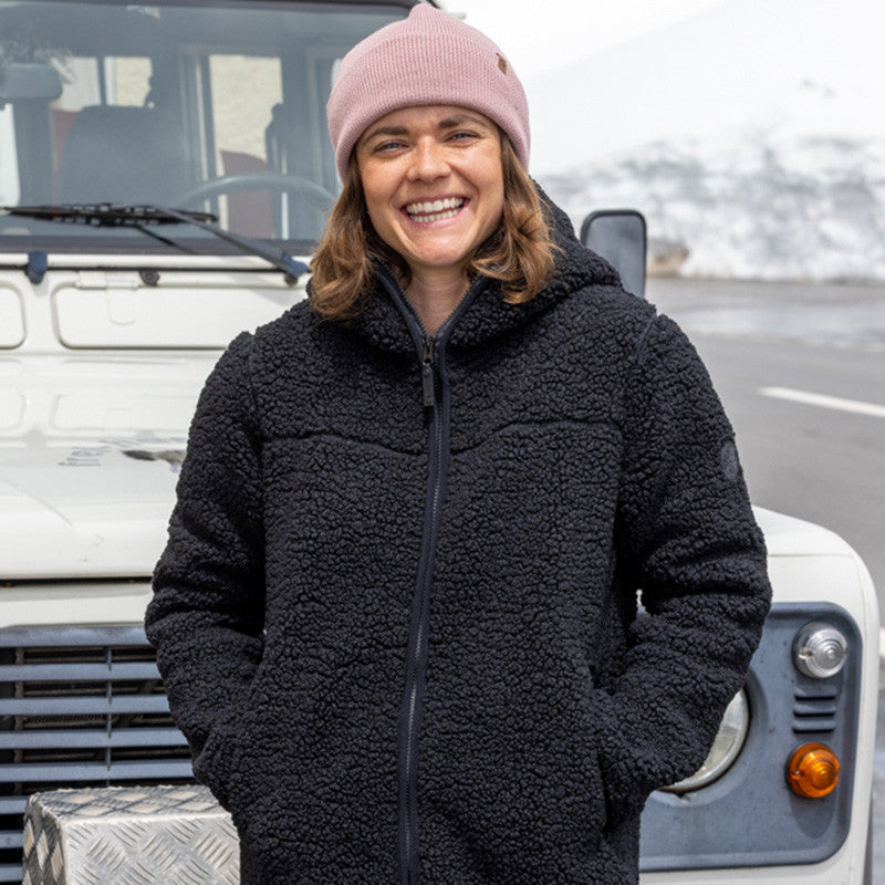 Women's coat Sherpa Fiona black