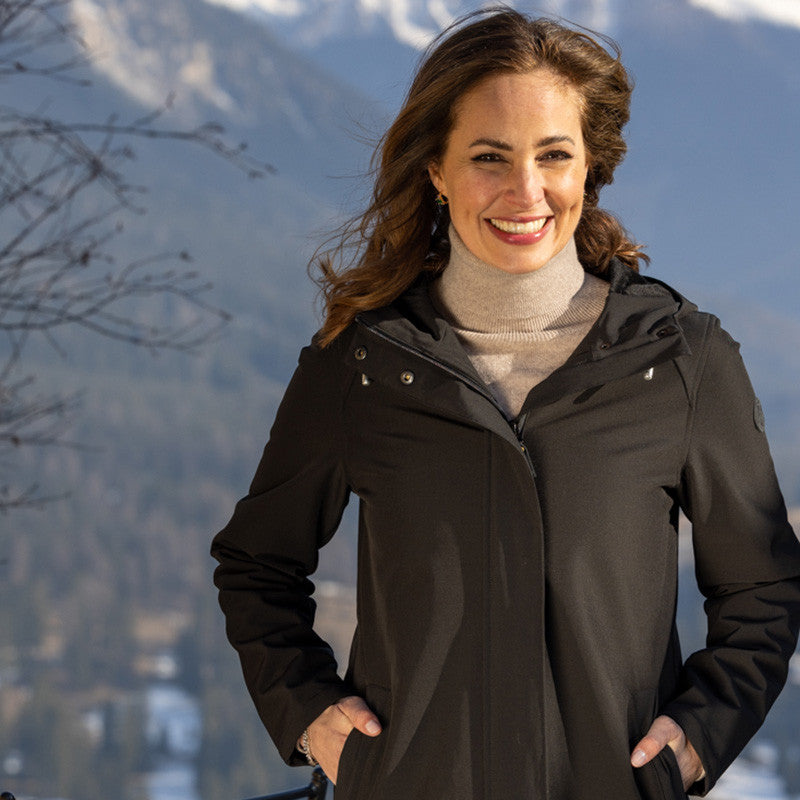 Manteau Soft Shell pour femme Astrid black