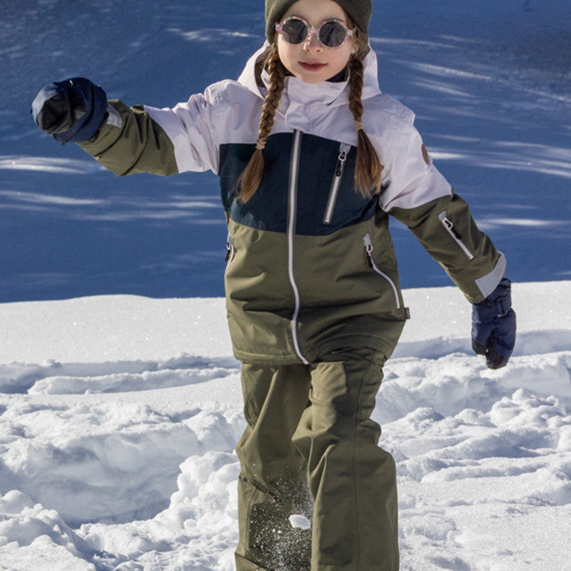 Kids Racer ski pants ivy green