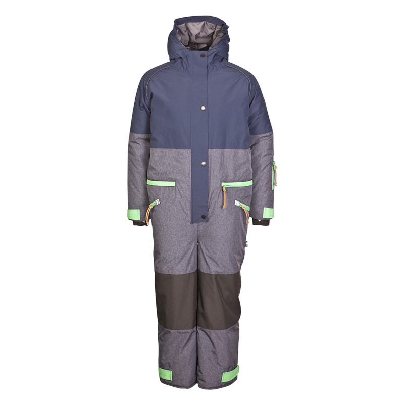 Kids Lio winter overall dress blue mélange