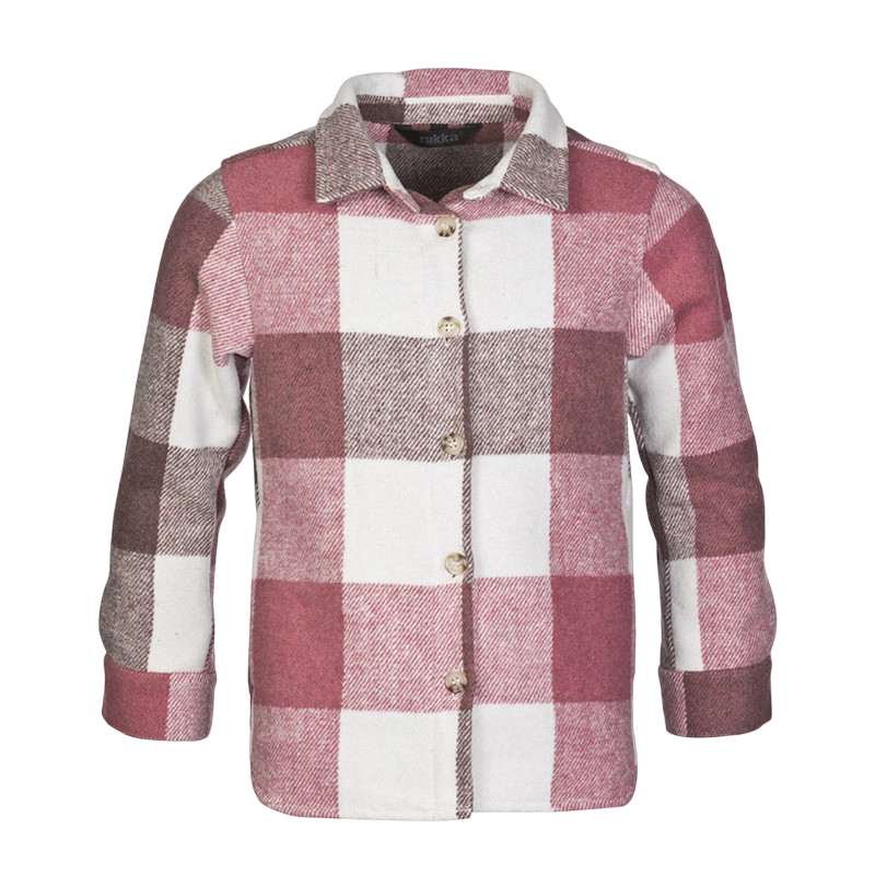 Kids fleece shirt-jacket Wega mauve