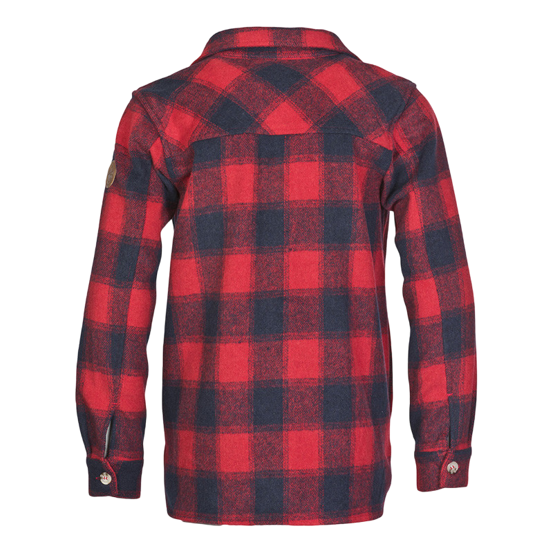 Kids fleece shirt-jacket Wega red