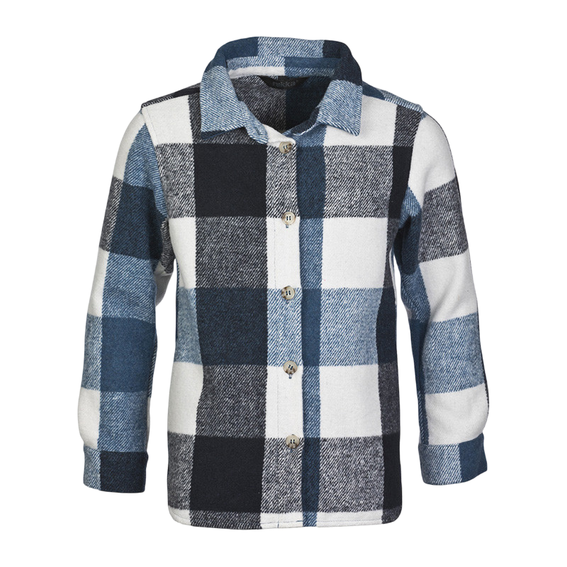 Kids fleece shirt-jacket Wega navy