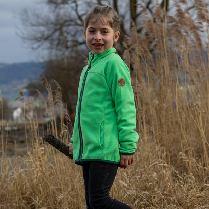 Kinder Elisha Fleece Jacke irish green