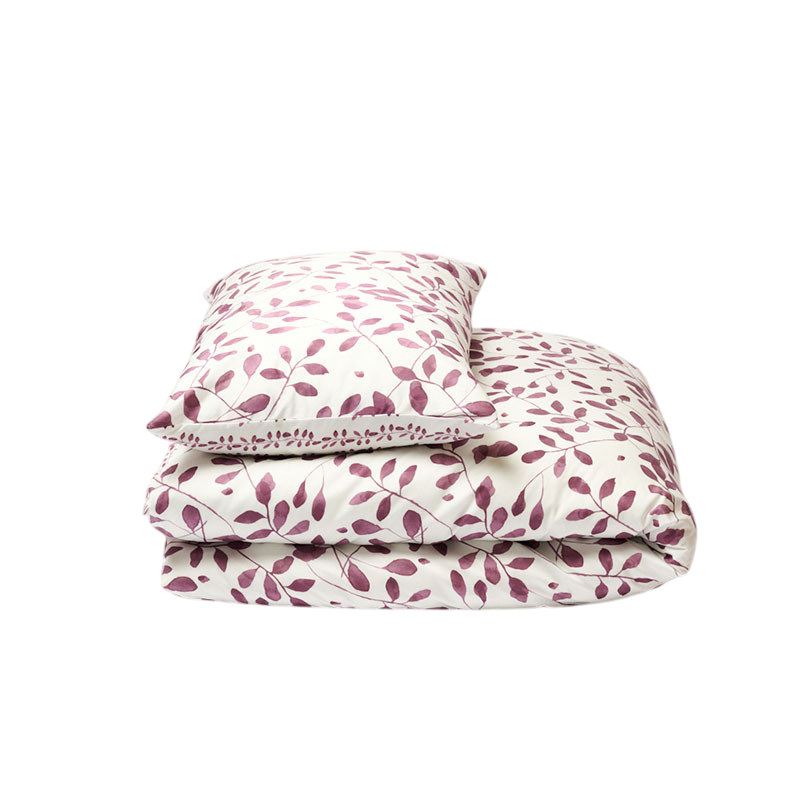 PEROUGES Duvetbezug white/cassis 200x210 cm