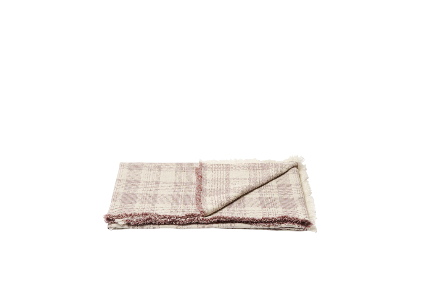 RHONE Plaid grape /off white 130x170 cm