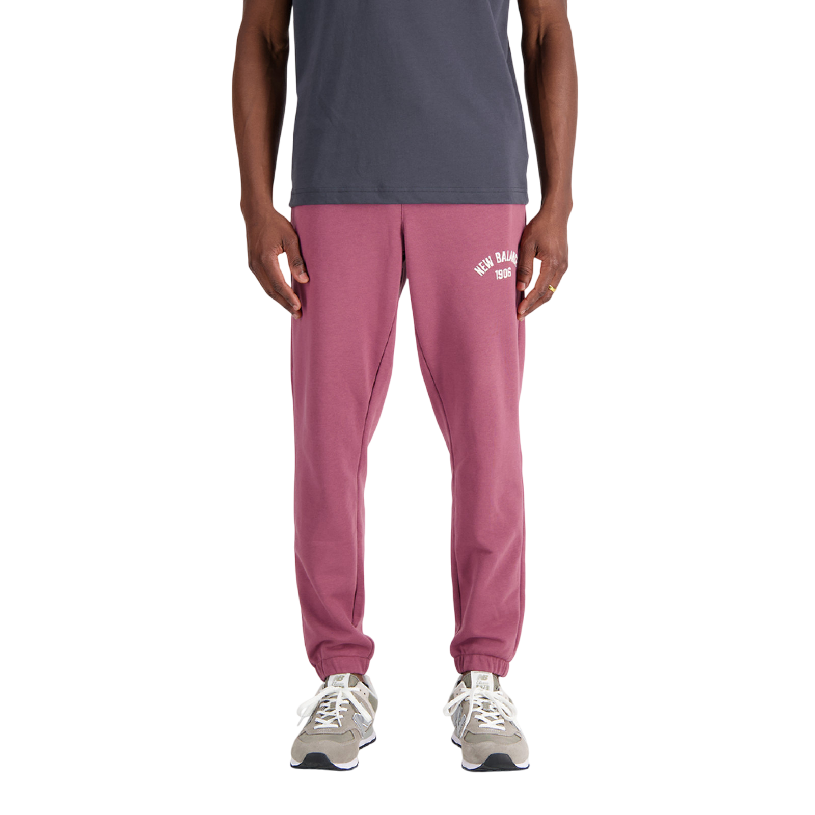 Essentials Varsity Fleece Pant washed burgundy