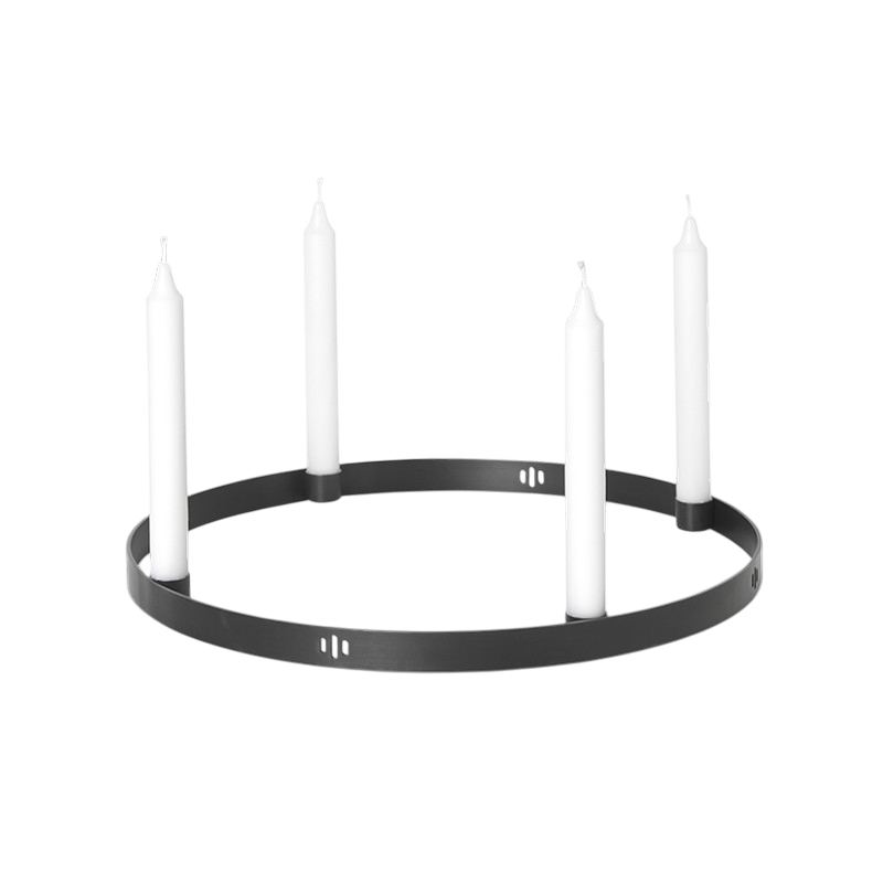 Kerzenhalter Circle Gross Black Brass