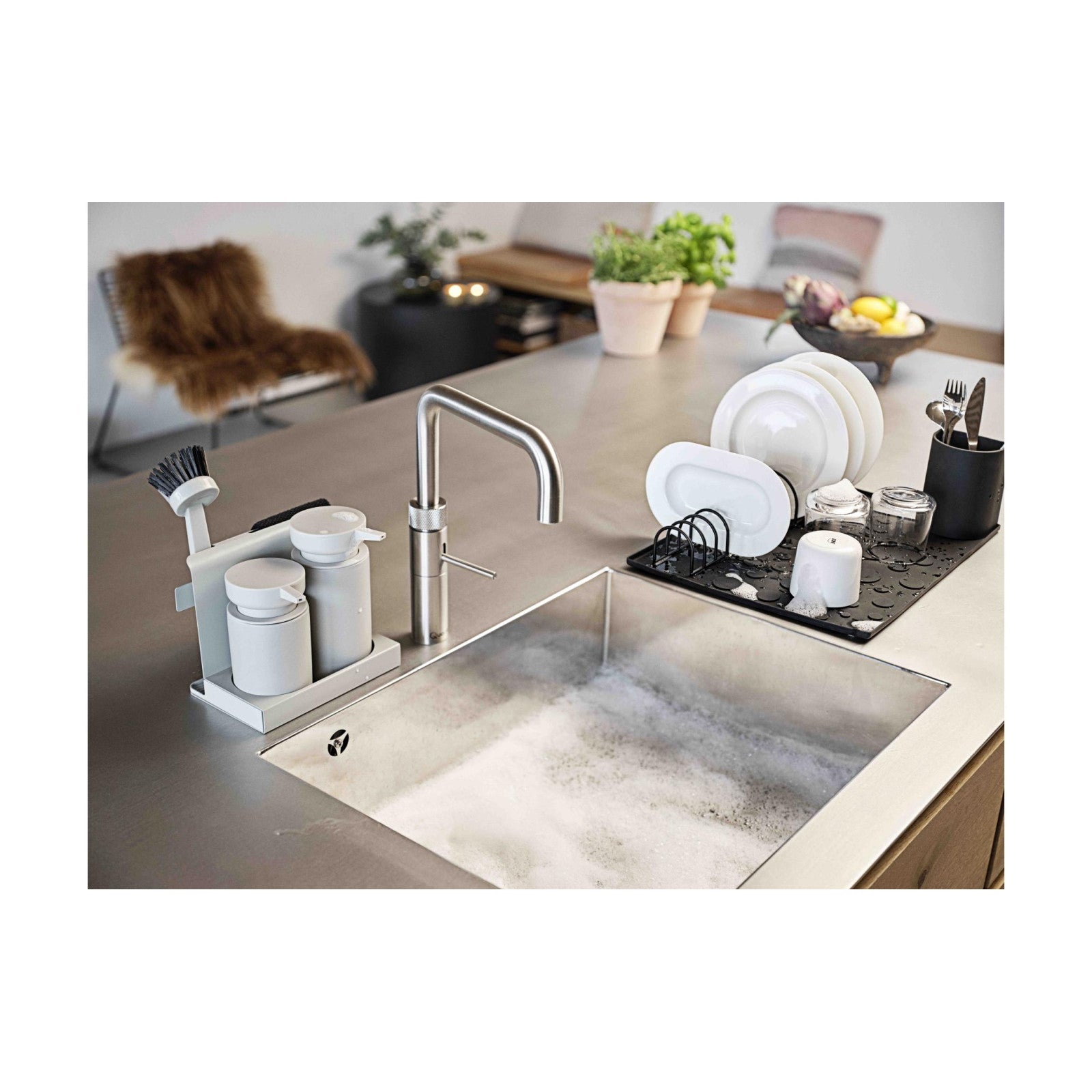 Ecuelle à bec Diish 5 pièces, Gris