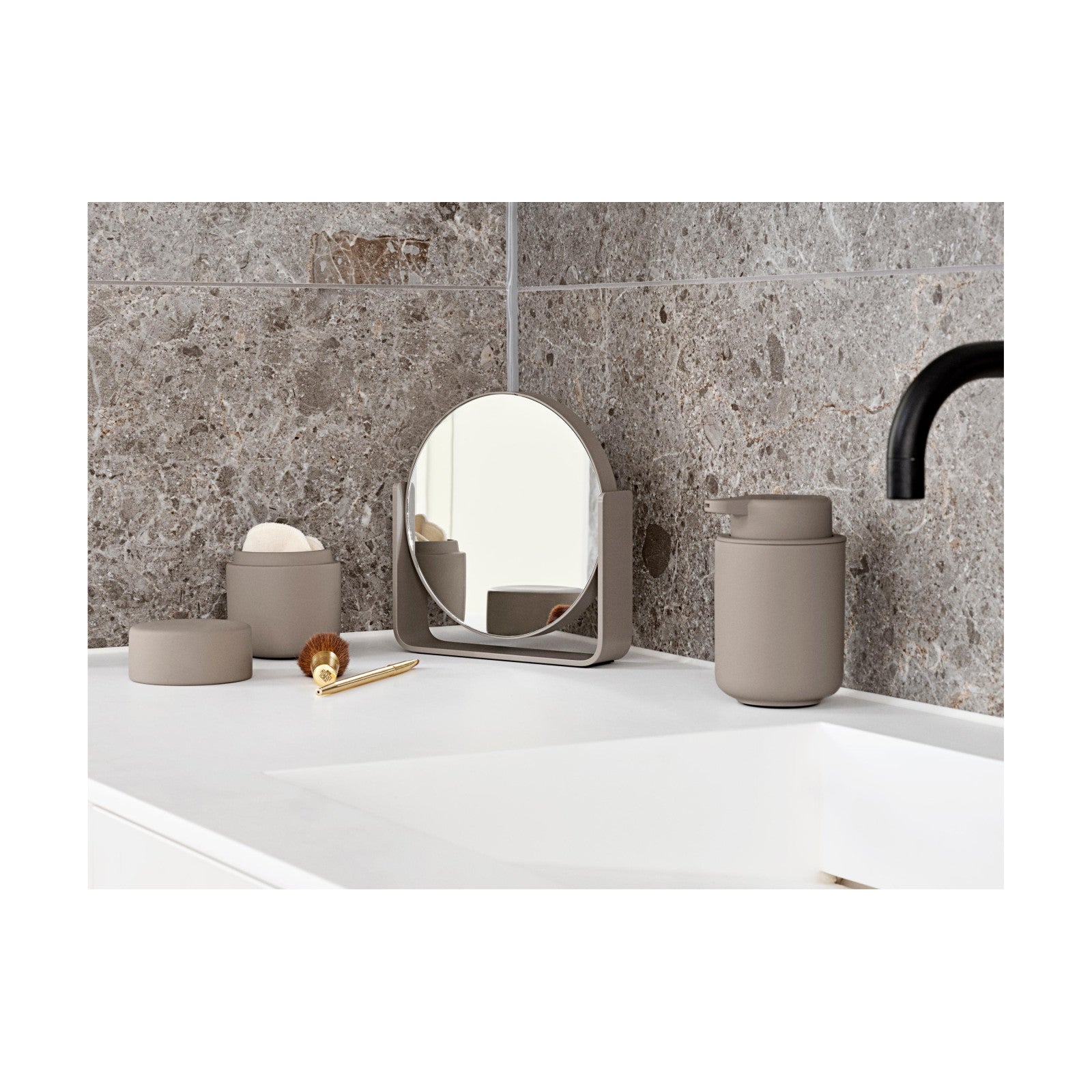 miroir de table Ume, beige